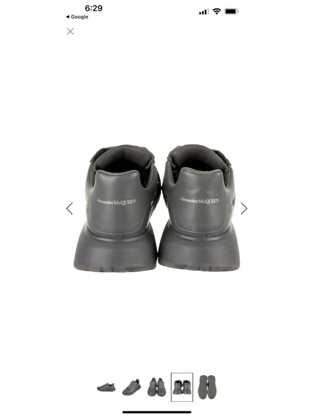 Alexander McQueen Court Trainer Leather Sneaker “Lead  Pencil” Gray Low Top 46 1
